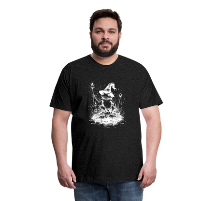 Magischer Frosch mit Zauberhut und Zauberstab - Männer Premium T-Shirt - by Artful Alchemist
