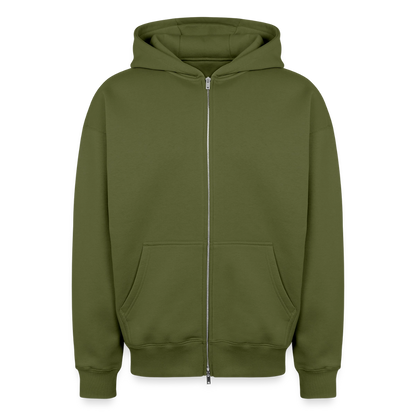 Halloween Night – Oversized Unisex Zip-Hoodie - Khaki
