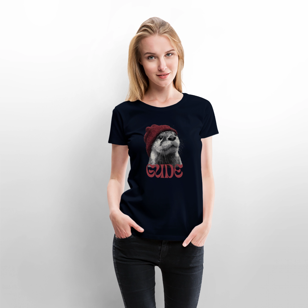 Gude Otter - Frauen Premium Bio T-Shirt - Navy