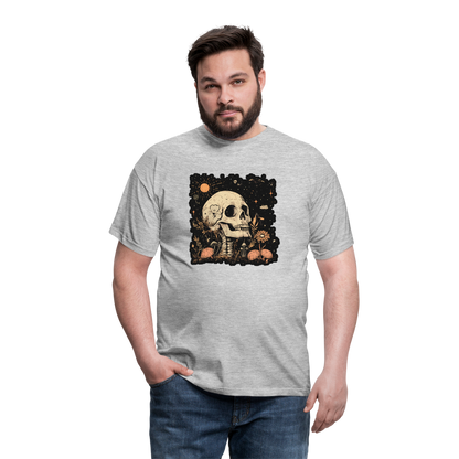 Boho Hippie Skelett im 60er, 70er Jahre Look - Männer T-Shirt - by Artful Alchemist