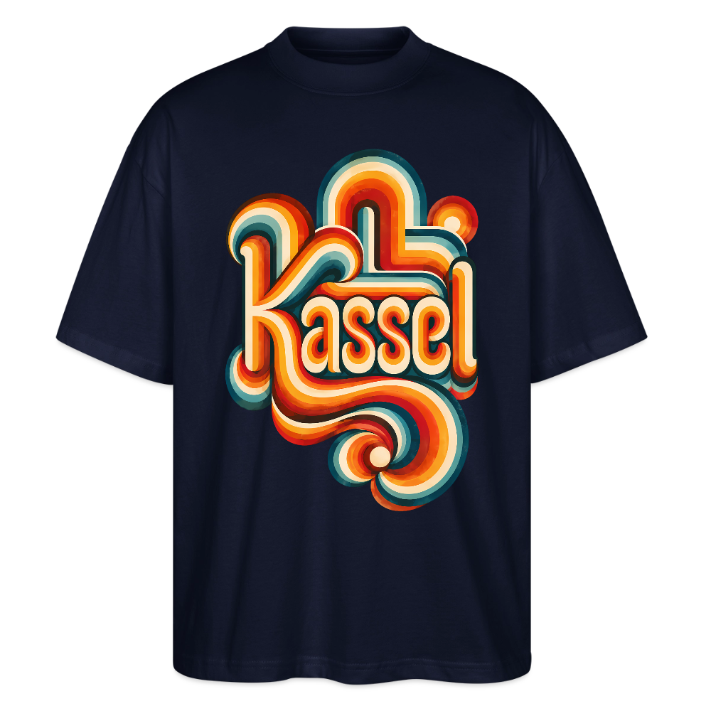 Kassel Retro – Oversized Unisex Bio T-Shirt - Navy