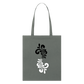 Bembel Ornamente schwarz/weiß - Stanley/Stella Bio-Stoffbeutel - Anthrazit