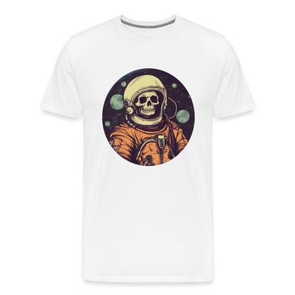 Gruseliges Skelett als Astronaut - Männer Premium T-Shirt - by Artful Alchemist