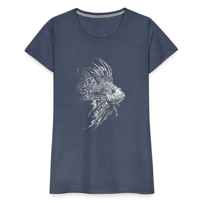 Rotfeuerfisch - Monochrom - Frauen Premium T-Shirt - by Artful Alchemist