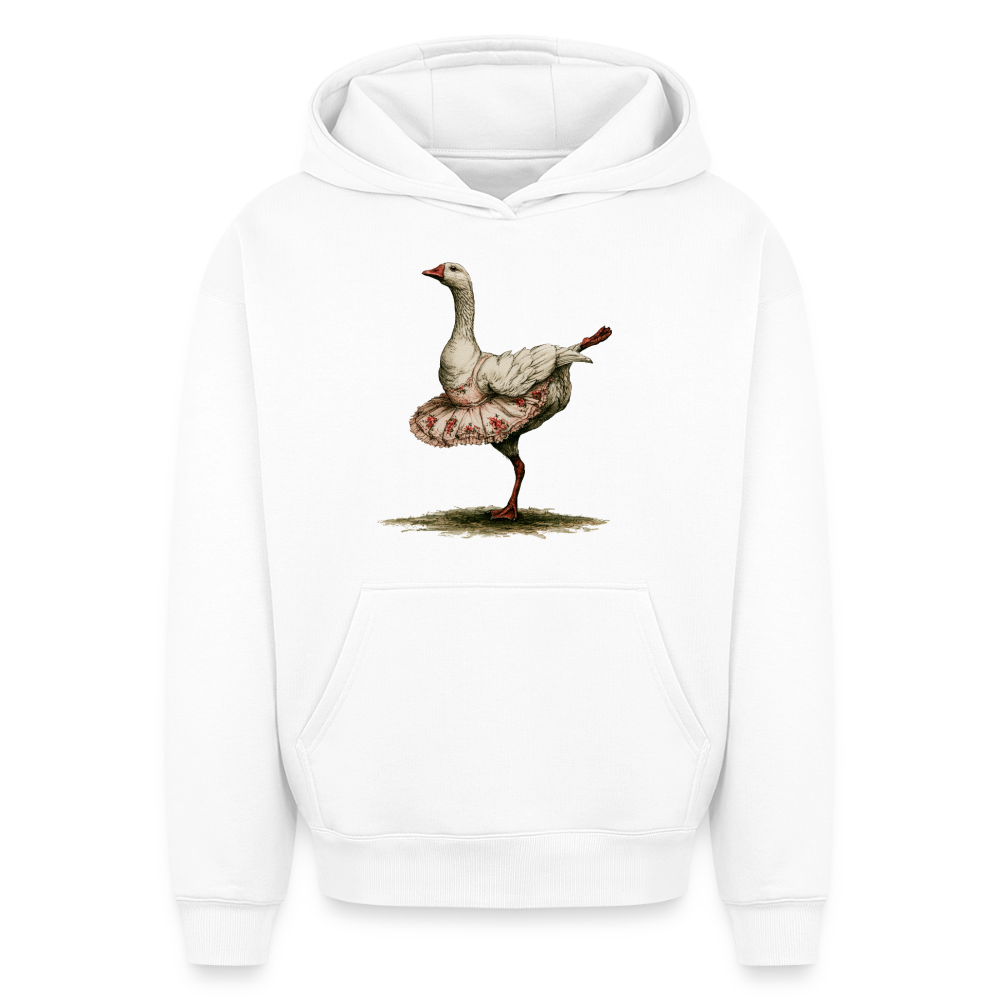 Gänseballerina - Oversized Heavyweight Unisex Hoodie - by Artful Alchemist