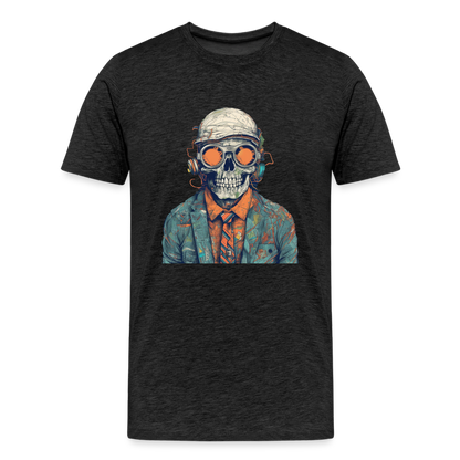 Cooles Skelett Portrait mit Sonnenbrille, Mütze - Männer Premium T-Shirt - by Artful Alchemist