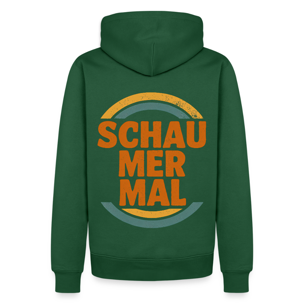 „Schau Mer Mal“ – Retro Look aus Hessen - Männer Premium Hoodie - Flaschengrün