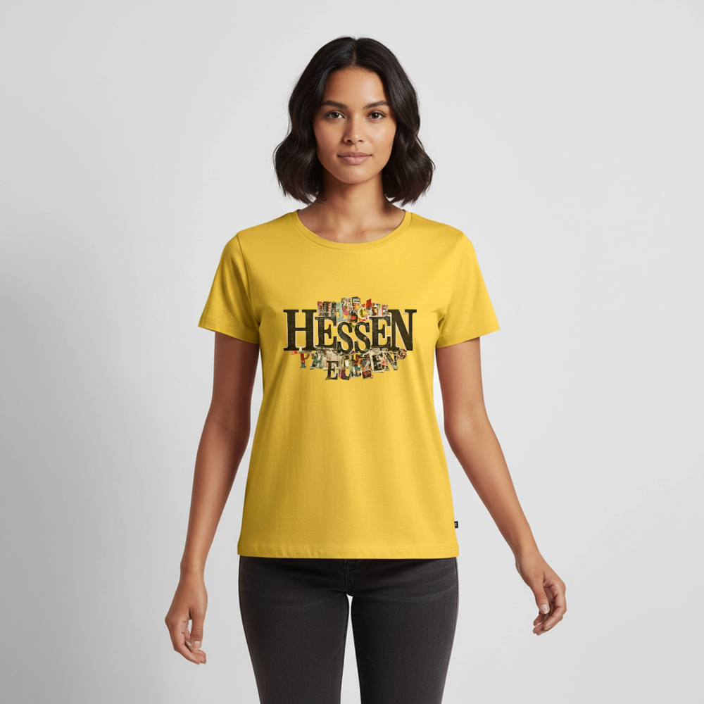 Hessen Collage - Frauen Premium T-Shirt - Sonnengelb