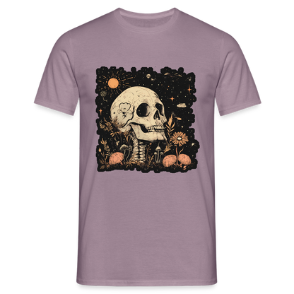 Boho Hippie Skelett im 60er, 70er Jahre Look - Männer T-Shirt - by Artful Alchemist