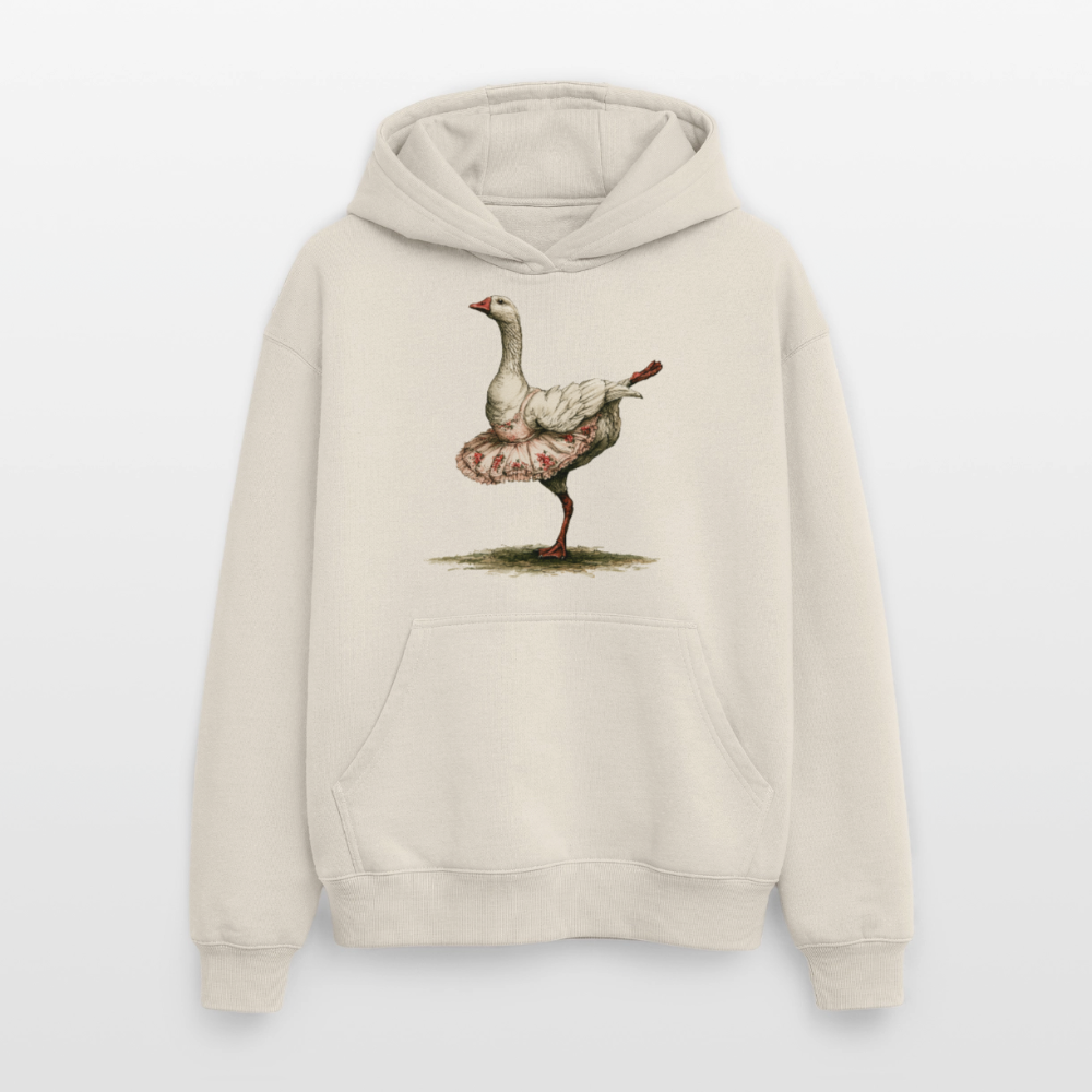 Gänseballerina - Oversized Heavyweight Unisex Hoodie - by Artful Alchemist