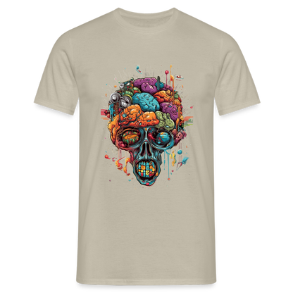 Surrealistischer, psychedelischer Totenkopf - Männer T-Shirt - by Artful Alchemist