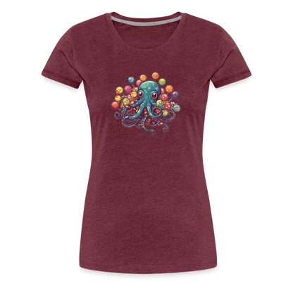 Lustiger Comic Oktopus mit Lollipops - Frauen Premium T-Shirts - by Artful Alchemist