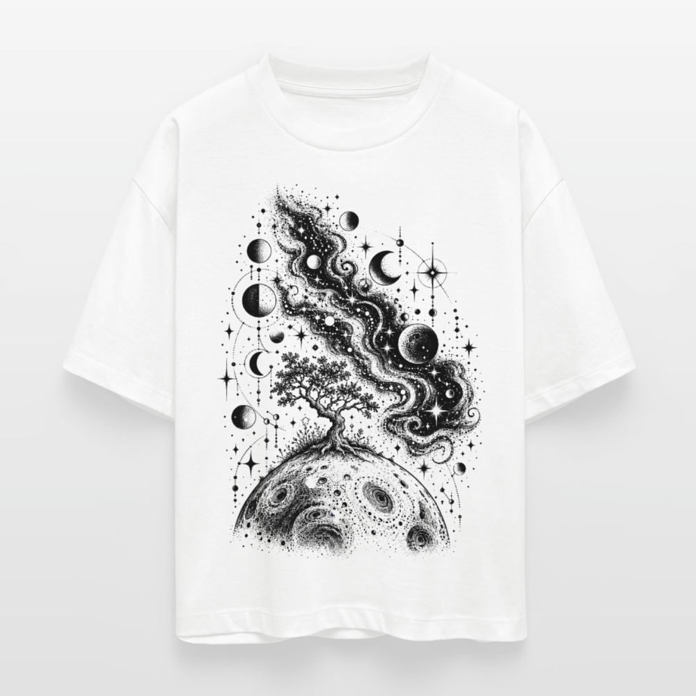 Kosmischer Baum – Frauen Boxy Bio-T-Shirt Nova - Weiß
