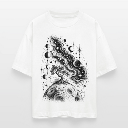 Kosmischer Baum – Frauen Boxy Bio-T-Shirt Nova - Weiß