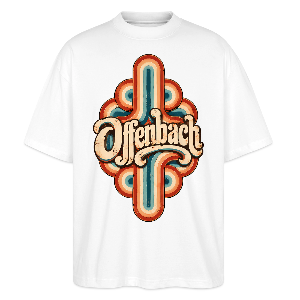 Offenbach Retro – Oversized Unisex Bio T-Shirt - Weiß