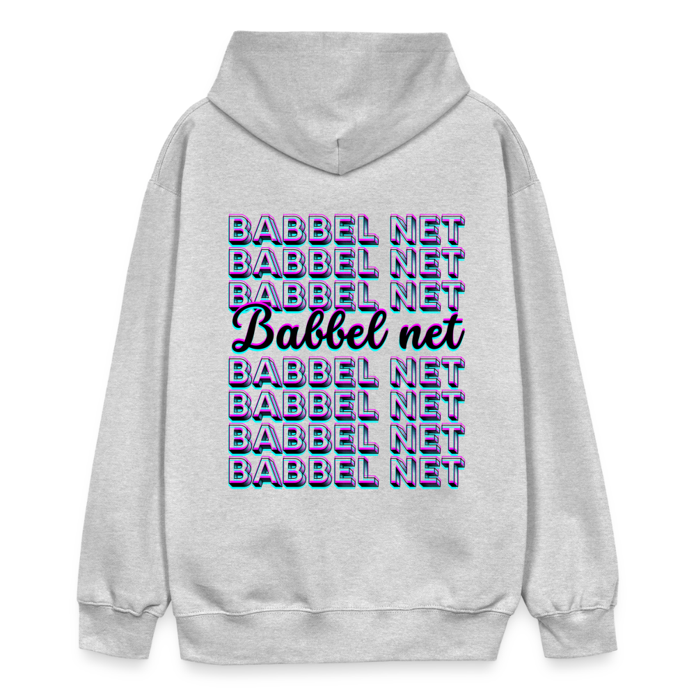 Babbel net - Hessisch Mundart - Gildan Unisex Softstyle® Midweight Hoodie - Hellgrau meliert