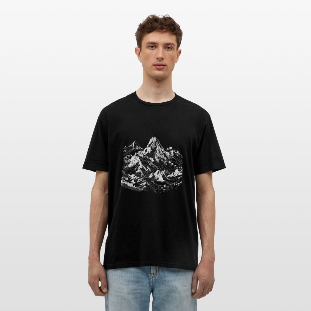 Alpine Peak – Minimalist Mountain - Männer T-Shirt - by Artful Alchemist