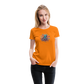 Lustiger Comic Oktopus mit Lollipops - Frauen Premium T-Shirts - Orange