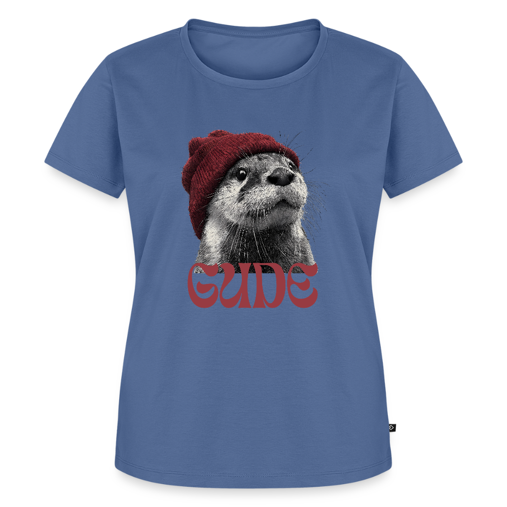 Gude Otter - Frauen Premium Bio T-Shirt - Taubenblau