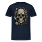 Boho Totenkopf mit Tattoos und Blumen - Männer Premium T-Shirt - Navy