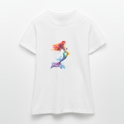 Meerjungfrau als Aquarelle - Frauen T-Shirt - by Artful Alchemist