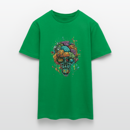 Surrealistischer, psychedelischer Totenkopf - Männer T-Shirt - by Artful Alchemist