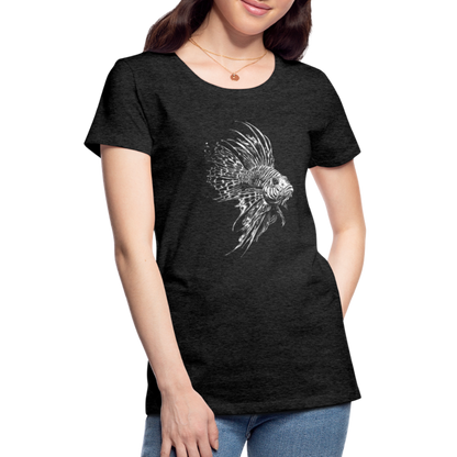 Rotfeuerfisch - Monochrom - Frauen Premium T-Shirt - by Artful Alchemist