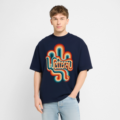 Wetterau Retro – Oversized Unisex Bio T-Shirt - Navy