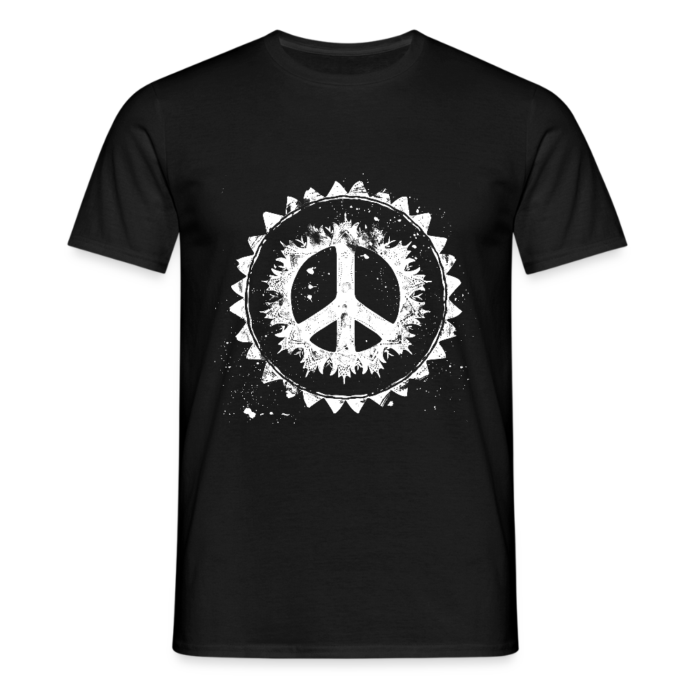 Urban Retro Peace Zeichen - Männer T-Shirt - by Artful Alchemist
