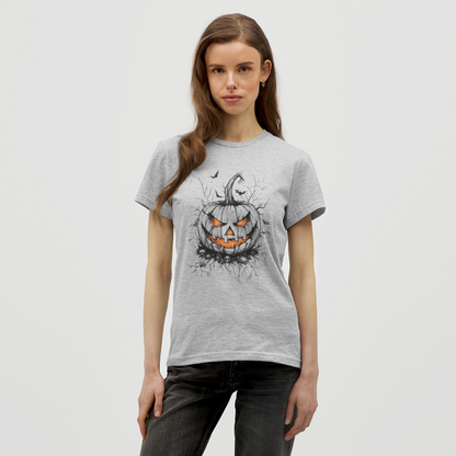 Gruseliger Horror Kürbis - Halloween Motiv - Frauen T-Shirt - by Artful Alchemist