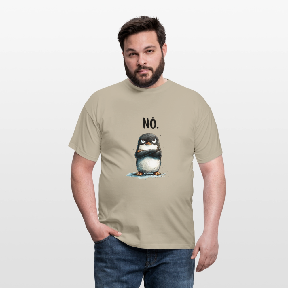 Grumpy Penguin "Nö" - Männer T-Shirt - by Artful Alchemist