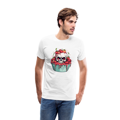 Gruseliges Horror Kirschtörtchen - Happy Halloween - Männer Premium T-Shirt - by Artful Alchemist
