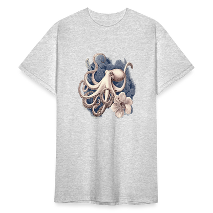 Vintage Oktopus - Männer Gildan Heavy T-Shirt - by Artful Alchemist