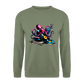 DJ Oktopus – Wenn Tiefsee auf Vinyl trifft - Unisex Pullover - Armeegrün