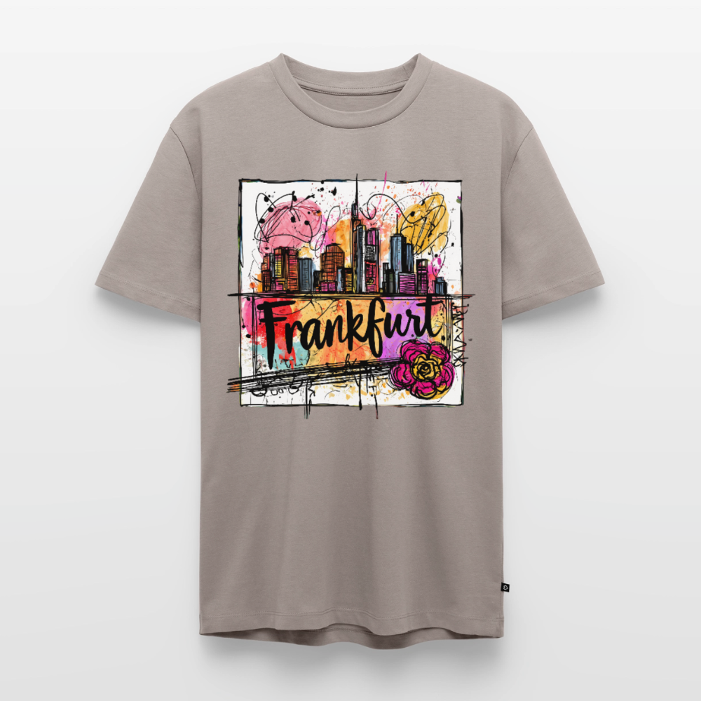 Frankfurt Skyline - Männer Premium T-Shirt - Taupe