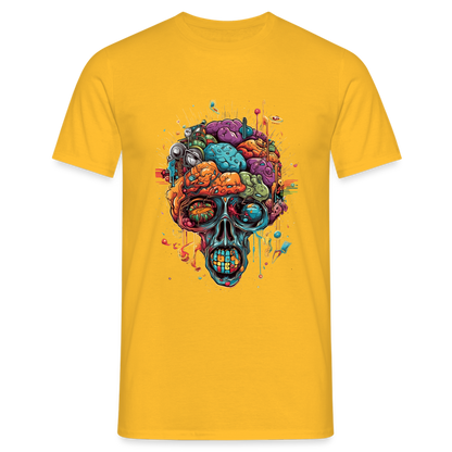 Surrealistischer, psychedelischer Totenkopf - Männer T-Shirt - by Artful Alchemist