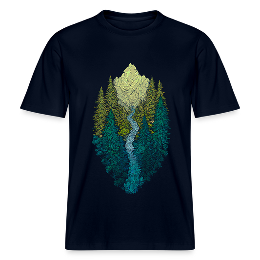 Berg- & Naturmotiv Shirt  - Stanley/Stella Relaxed Fit Unisex Bio-T-Shirt Sparker - Navy