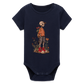 Skeleton Boy - Stanley/Stella Baby Bio Kurzarm-Body - Navy