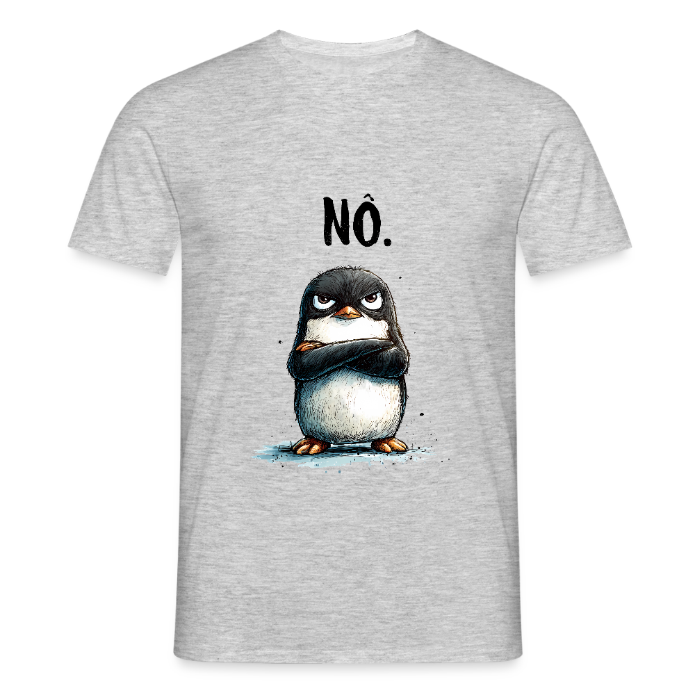 Grumpy Penguin "Nö" - Männer T-Shirt - by Artful Alchemist