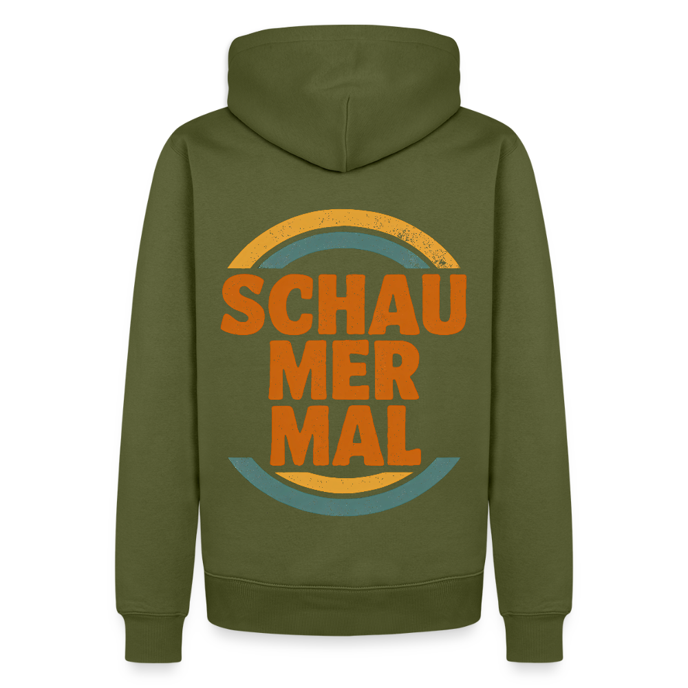 „Schau Mer Mal“ – Retro Look aus Hessen - Männer Premium Hoodie - Khaki