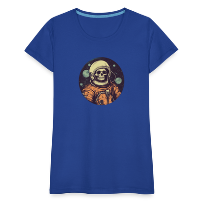 Gruseliges Skelett als Astronaut - Frauen Premium T-Shirt - by Artful Alchemist
