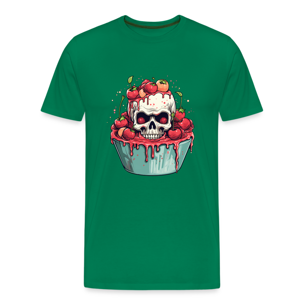 Gruseliges Horror Kirschtörtchen - Happy Halloween - Männer Premium T-Shirt - Kelly Green