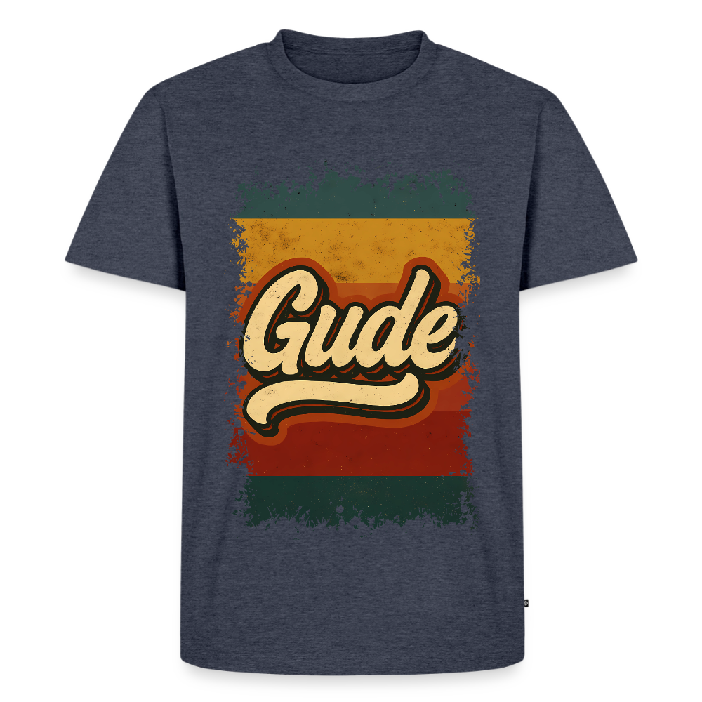 GUDE Shirt - Männer Premium T-Shirt - Jeansblau 
