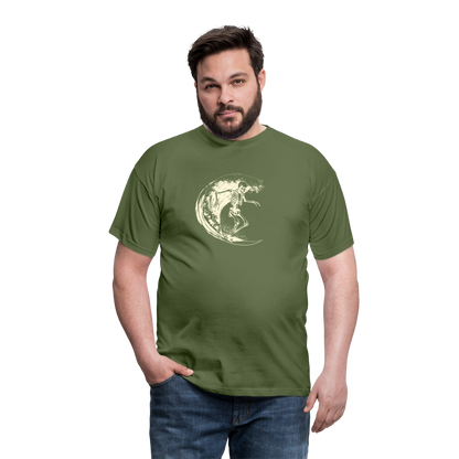 Cooles Surfer Skelett - Männer T-Shirt - by Artful Alchemist