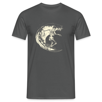 Cooles Surfer Skelett - Männer T-Shirt - by Artful Alchemist