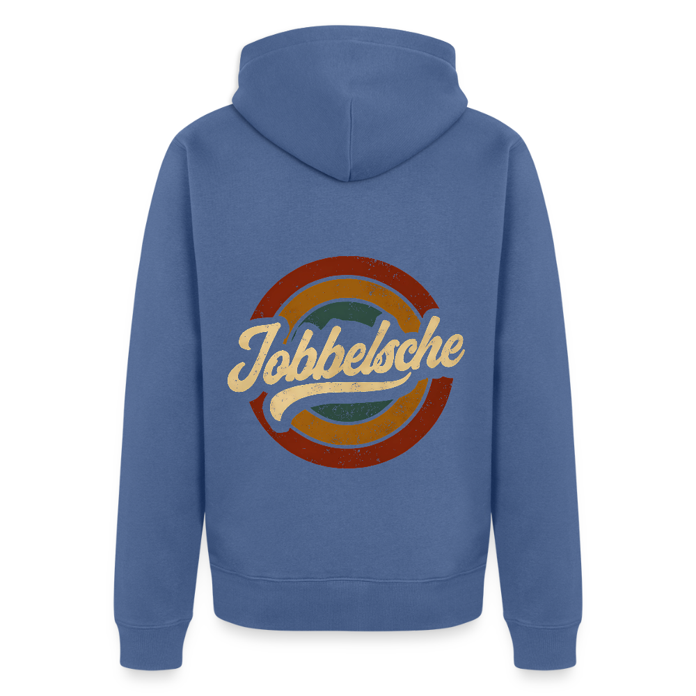 Jobbelsche Retro - Hessisch Mundart - Männer Premium Kapuzen Jacke - Taubenblau