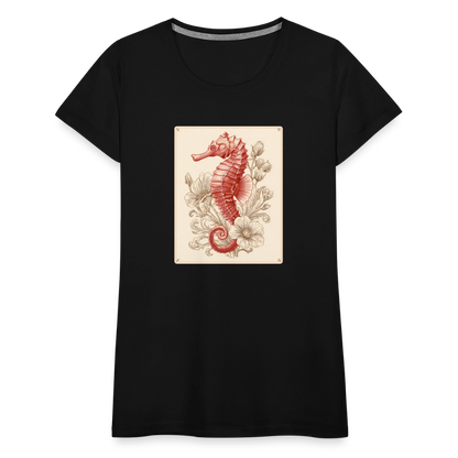 Vintage Seepferdchen - Frauen Premium T-Shirt - by Artful Alchemist