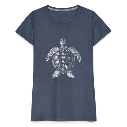 Meeresschildkröte - Monochrom - Frauen Premium T-Shirt - by Artful Alchemist