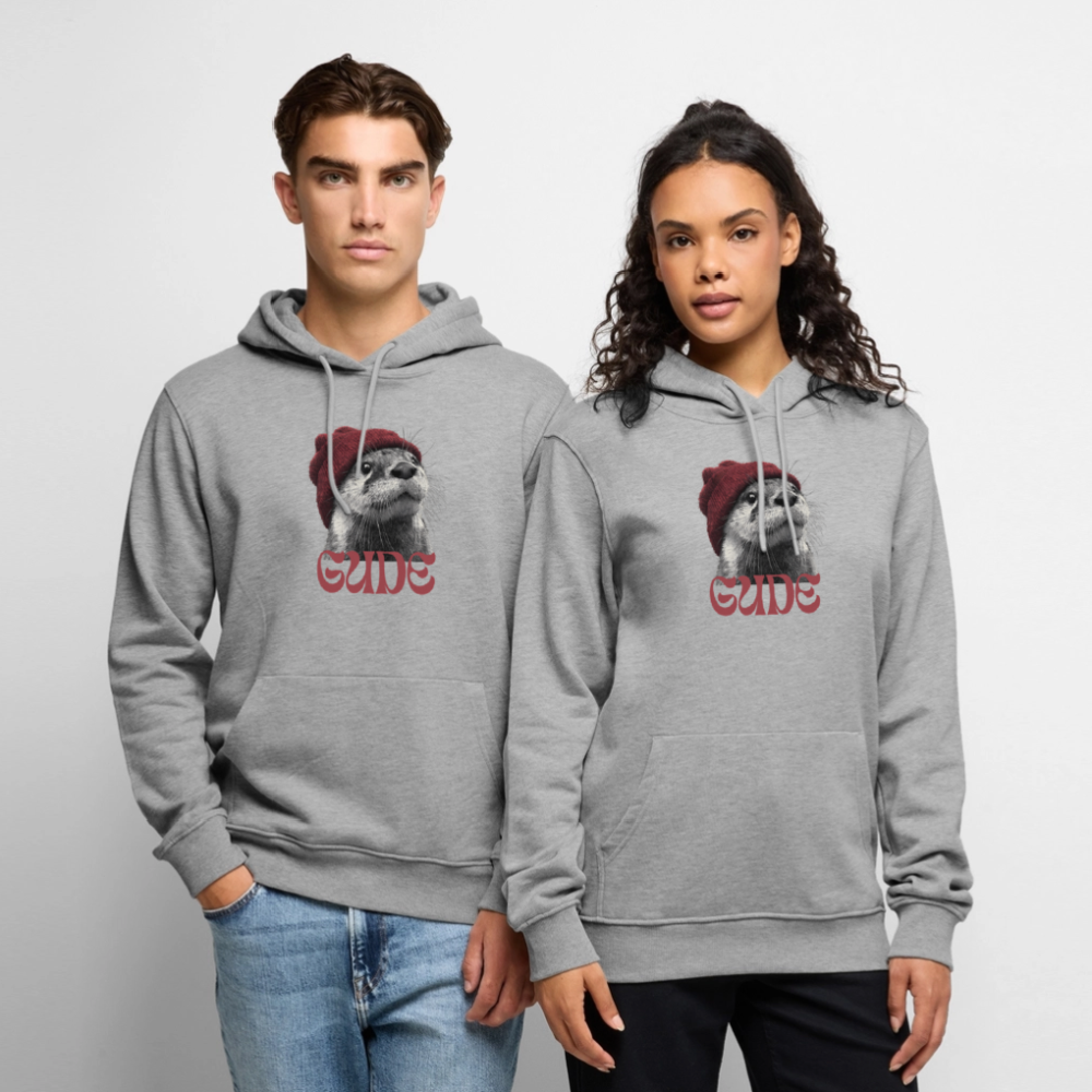 Gude Otter - Männer Premium Bio Hoodie - Grau meliert