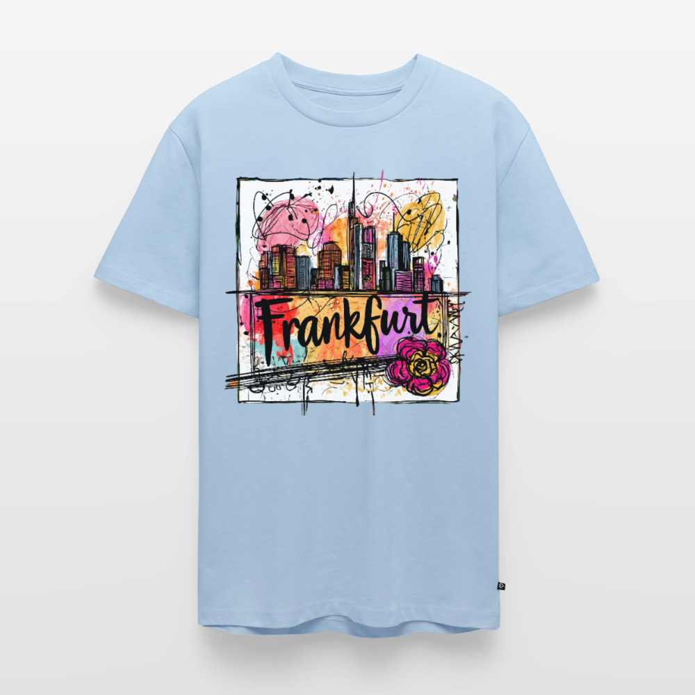 Frankfurt Skyline - Männer Premium T-Shirt - Hellblau